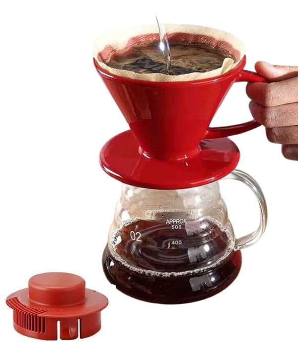 Epinox V60 Kahve Demleme Seti Kırmızı